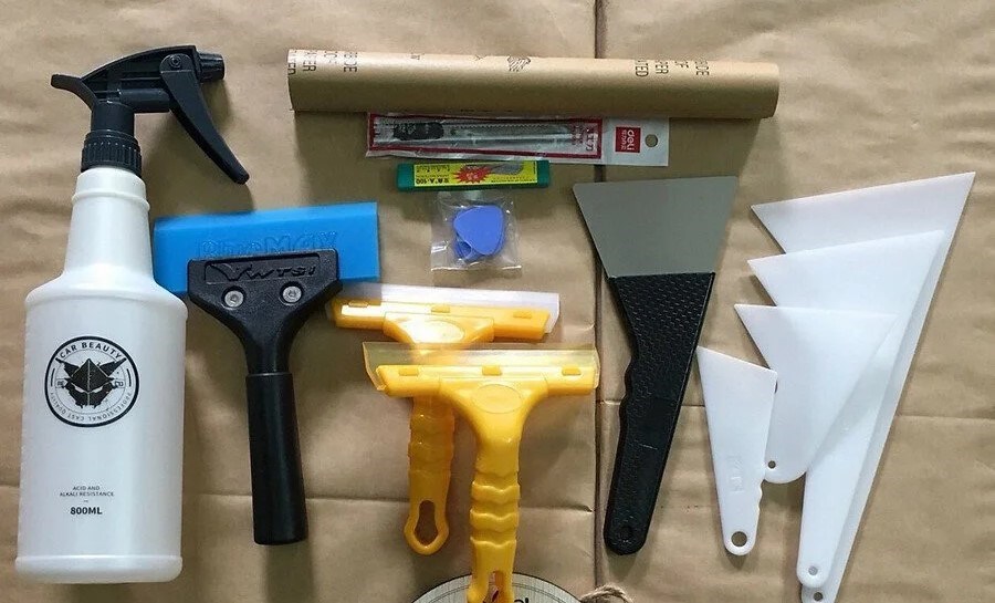 Tổng hợp bộ dụng cụ dán phim cách nhiệt chuyên nghiệp