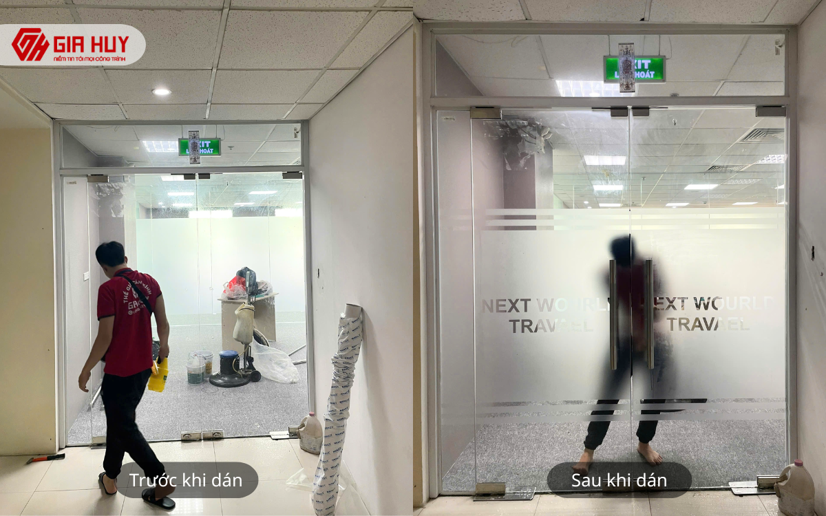 decal mờ dán kính 